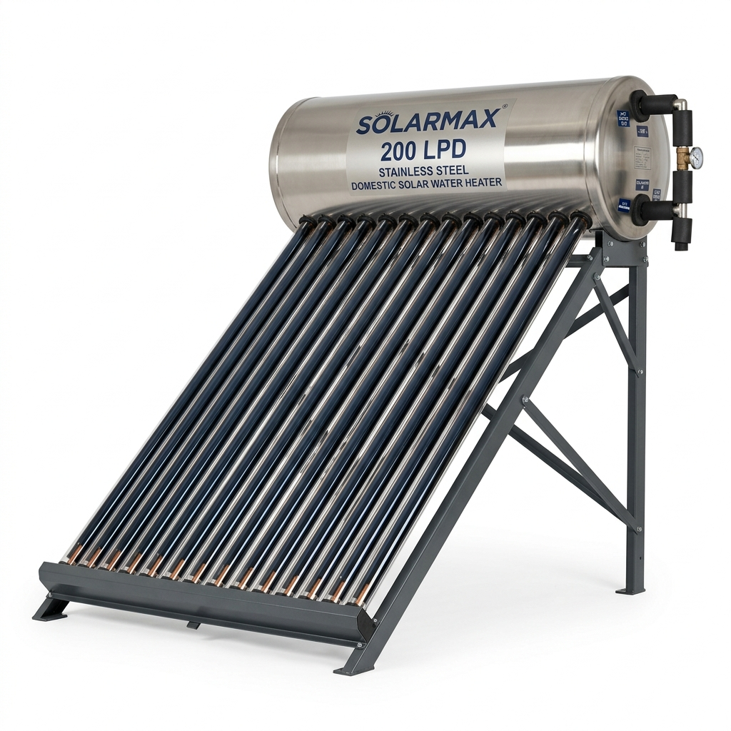 Solar Water Heater 500 LPD Setup